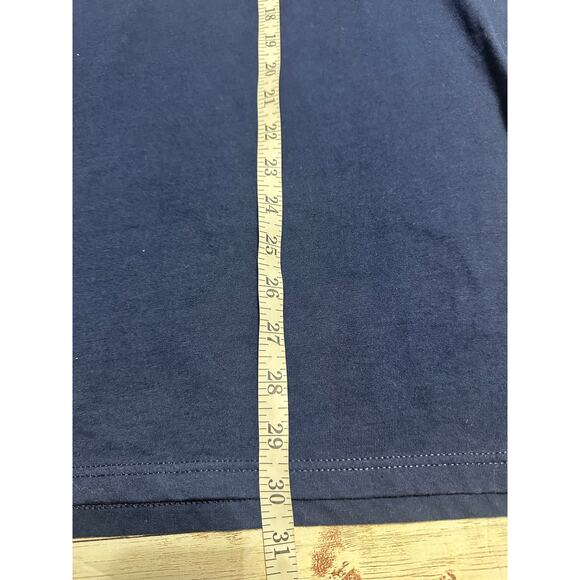 Jerzees Heavyweight T-Shirt Teddy Bear Vintage 90s Short Sleeve Size XL Navy - Picture 6 of 6